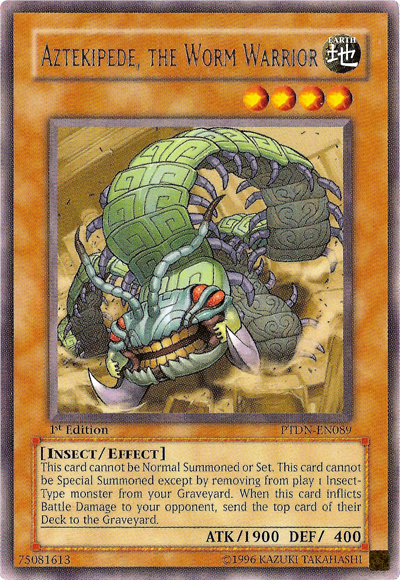 Aztekipede, the Worm Warrior [PTDN-EN089] Rare Yu-Gi-Oh!