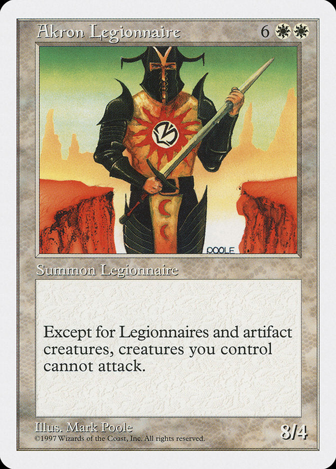 Akron Legionnaire [Fifth Edition] Magic: The Gathering