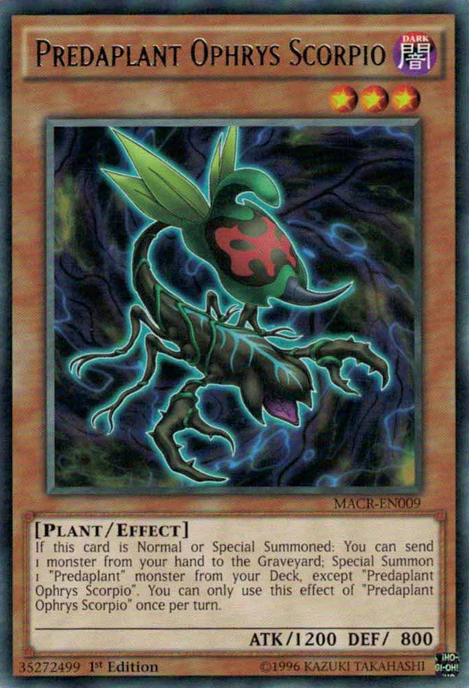 Predaplant Ophrys Scorpio [MACR-EN009] Rare Yu-Gi-Oh!