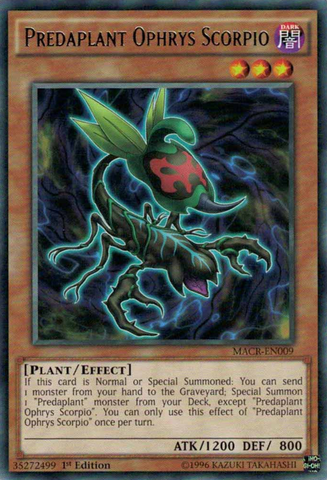 Predaplant Ophrys Scorpio [MACR-EN009] Rare Yu-Gi-Oh!