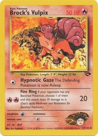 Brock's Vulpix (37/132) [Gym Challenge Unlimited] Pokémon