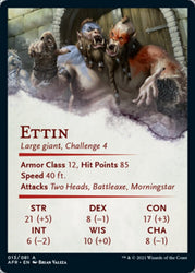 Ettin Art Card (Gold-Stamped Signature) [Dungeons & Dragons: Adventures in the Forgotten Realms Art Series] Magic: The Gathering