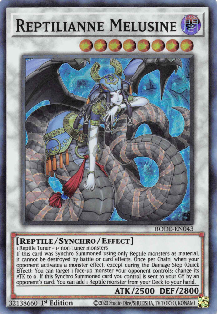 Reptilianne Melusine [BODE-EN043] Super Rare Yu-Gi-Oh!