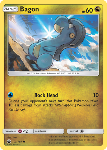 Bagon (103/168) [Sun & Moon: Celestial Storm] Pokémon