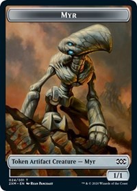 Myr (024) // Shapeshifter Double-Sided Token [Double Masters Tokens] Magic: The Gathering
