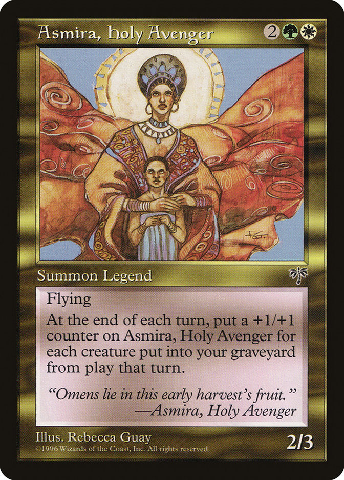 Asmira, Holy Avenger [Mirage] Magic: The Gathering