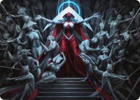 Elesh Norn, Mother of Machines Art Card [Phyrexia: All Will Be One Art Series] Magic: The Gathering