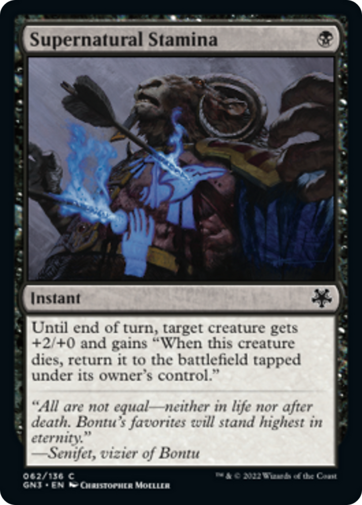 Supernatural Stamina [Game Night: Free-for-All] Magic: The Gathering