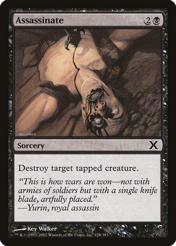 Assassinate [Tenth Edition] Magic: The Gathering