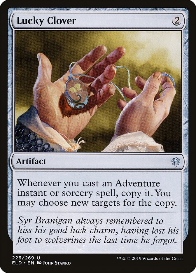 Lucky Clover [Throne of Eldraine] Magic: The Gathering