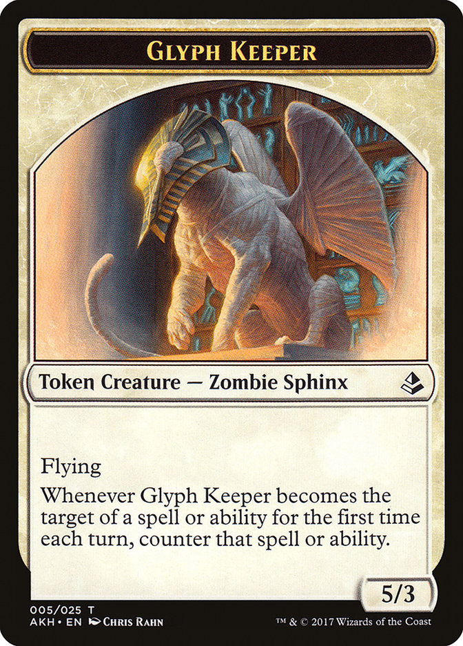Glyph Keeper Token [Amonkhet Tokens] Magic: The Gathering