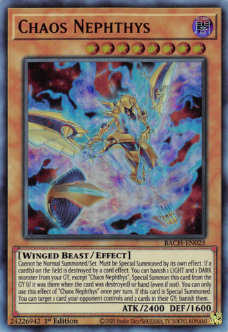 Chaos Nephthys [BACH-EN025] Ultra Rare Yu-Gi-Oh!