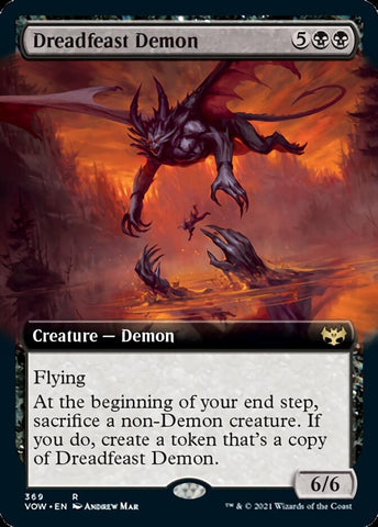 Dreadfeast Demon (Extended Art) [Innistrad: Crimson Vow] Magic: The Gathering