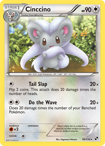 Cinccino (89/114) [Black & White: Base Set] Pokémon