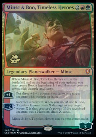 Minsc & Boo, Timeless Heroes [Commander Legends: Battle for Baldur's Gate Prerelease Promos] Magic: The Gathering