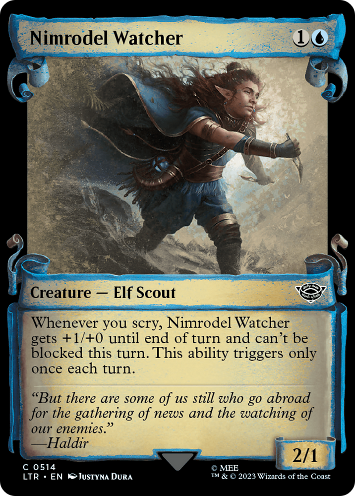 Nimrodel Watcher [The Lord of the Rings: Tales of Middle-Earth Showcase Scrolls] Magic: The Gathering