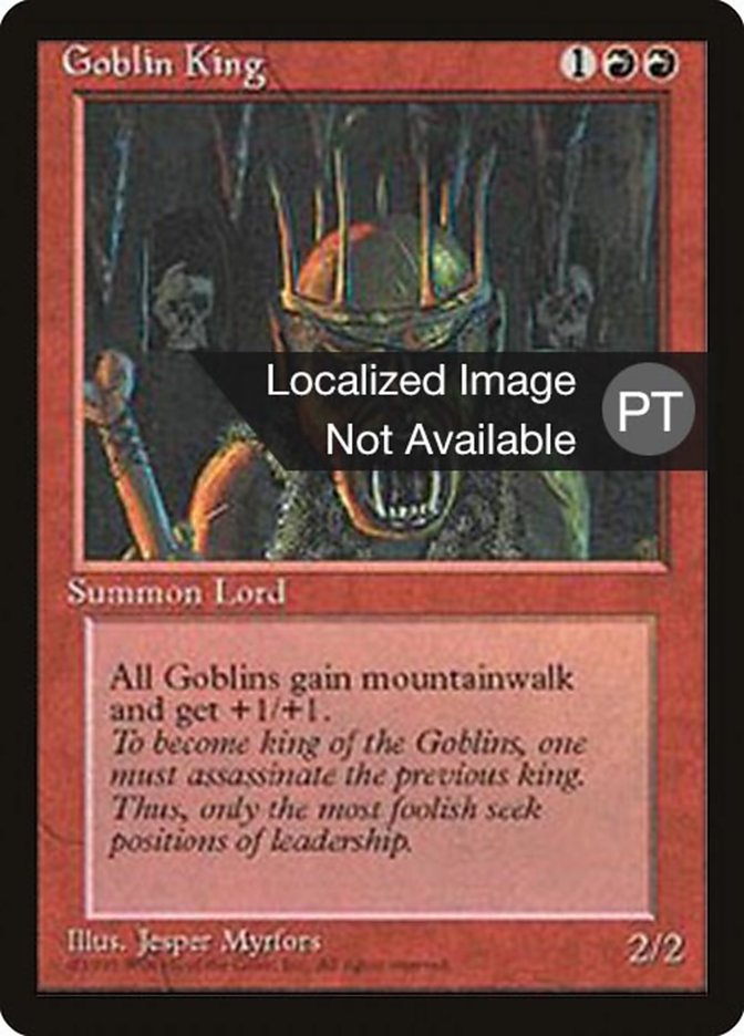 Goblin King [Fourth Edition (Foreign Black Border)] Magic: The Gathering