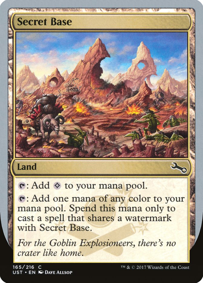 Secret Base (Artist: Dave Allsop) [Unstable] Magic: The Gathering