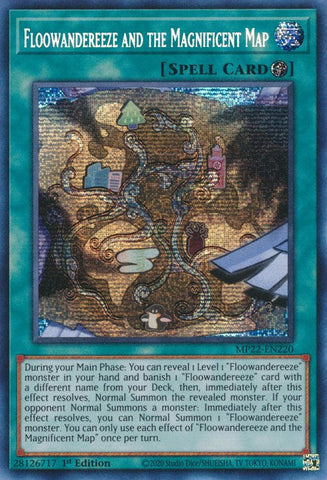 Floowandereeze and the Magnificent Map [MP22-EN220] Prismatic Secret Rare Yu-Gi-Oh!