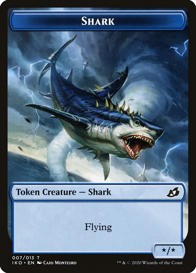 Shark Token [Ikoria: Lair of Behemoths Tokens] Magic: The Gathering