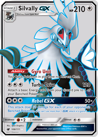 Silvally GX (108/111) [Sun & Moon: Crimson Invasion] Pokémon