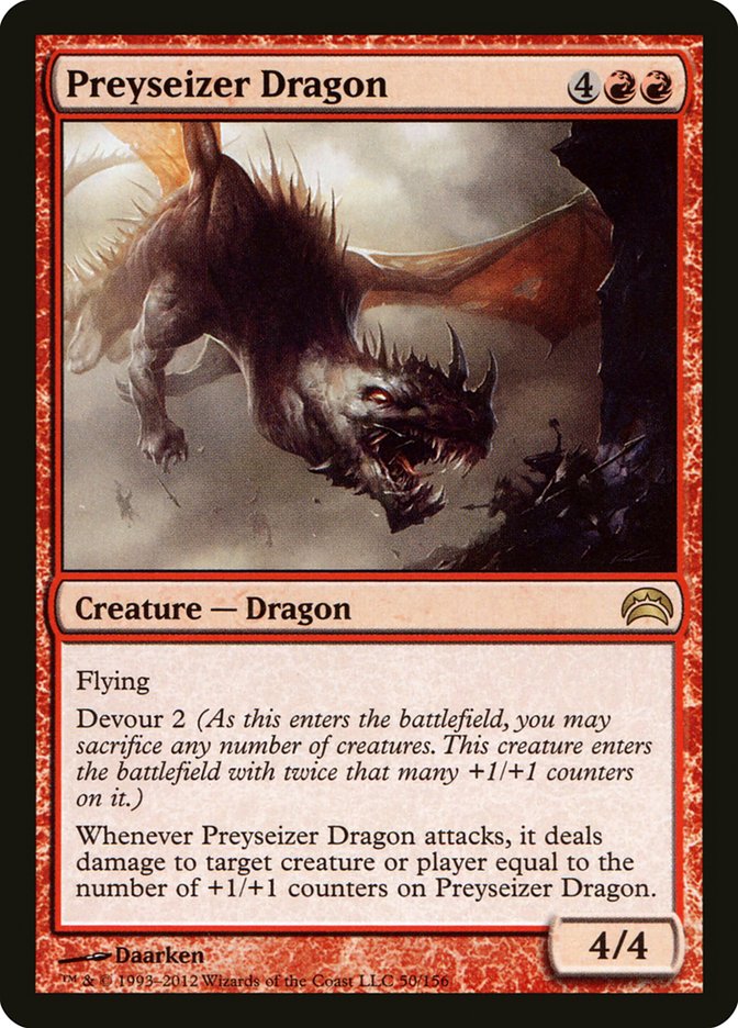 Preyseizer Dragon [Planechase 2012] Magic: The Gathering