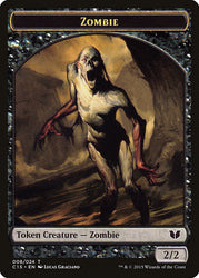 Cat // Zombie Double-Sided Token [Commander 2015 Tokens] Magic: The Gathering