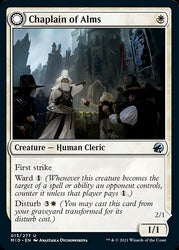 Chaplain of Alms // Chapel Shieldgeist [Innistrad: Midnight Hunt] Magic: The Gathering
