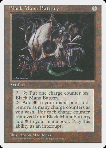 Black Mana Battery [Fourth Edition] Magic: The Gathering