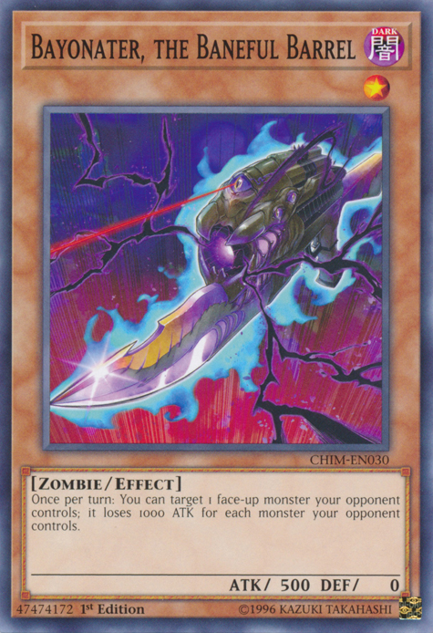 Bayonater, the Baneful Barrel [CHIM-EN030] Common Yu-Gi-Oh!