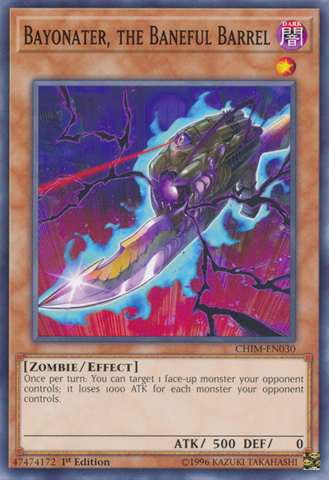 Bayonater, the Baneful Barrel [CHIM-EN030] Common Yu-Gi-Oh!