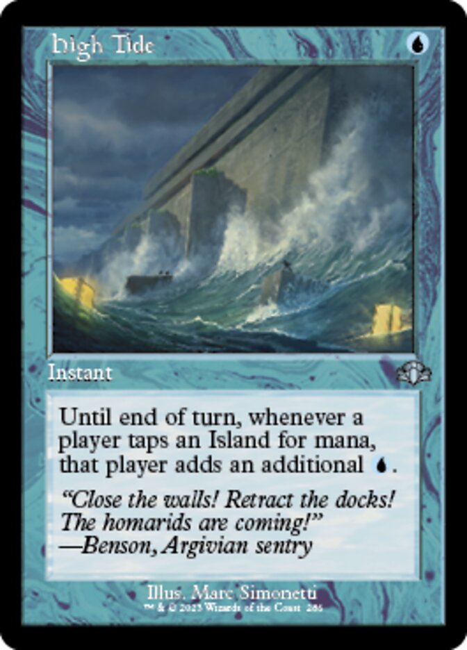 High Tide (Retro) [Dominaria Remastered] Magic: The Gathering