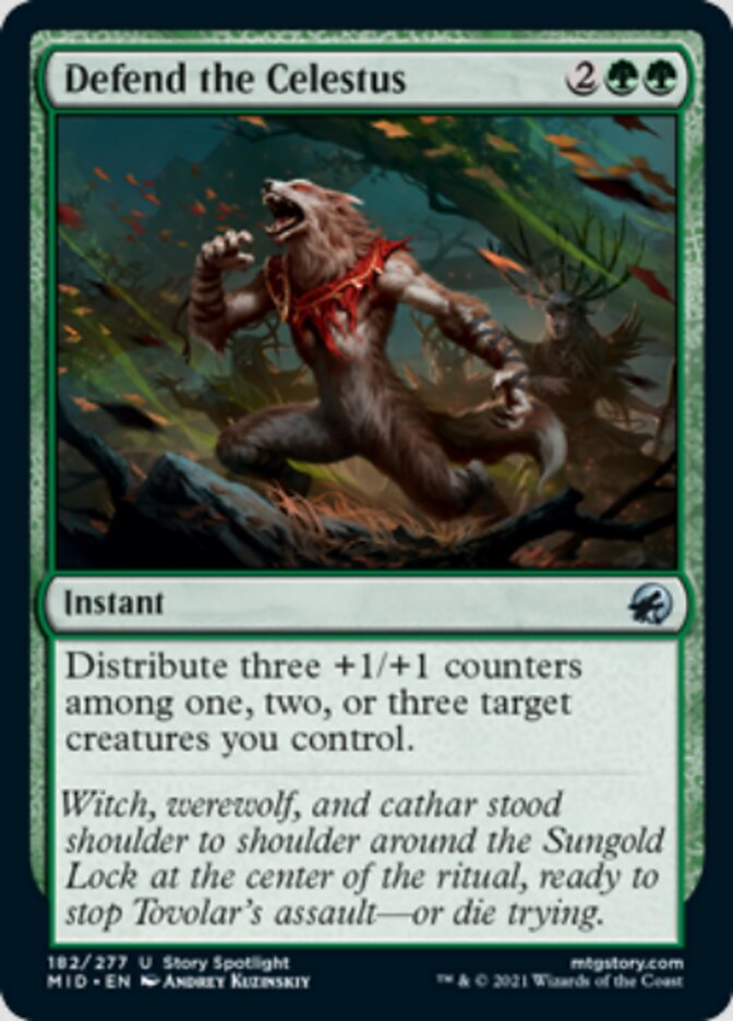 Defend the Celestus [Innistrad: Midnight Hunt] Magic: The Gathering