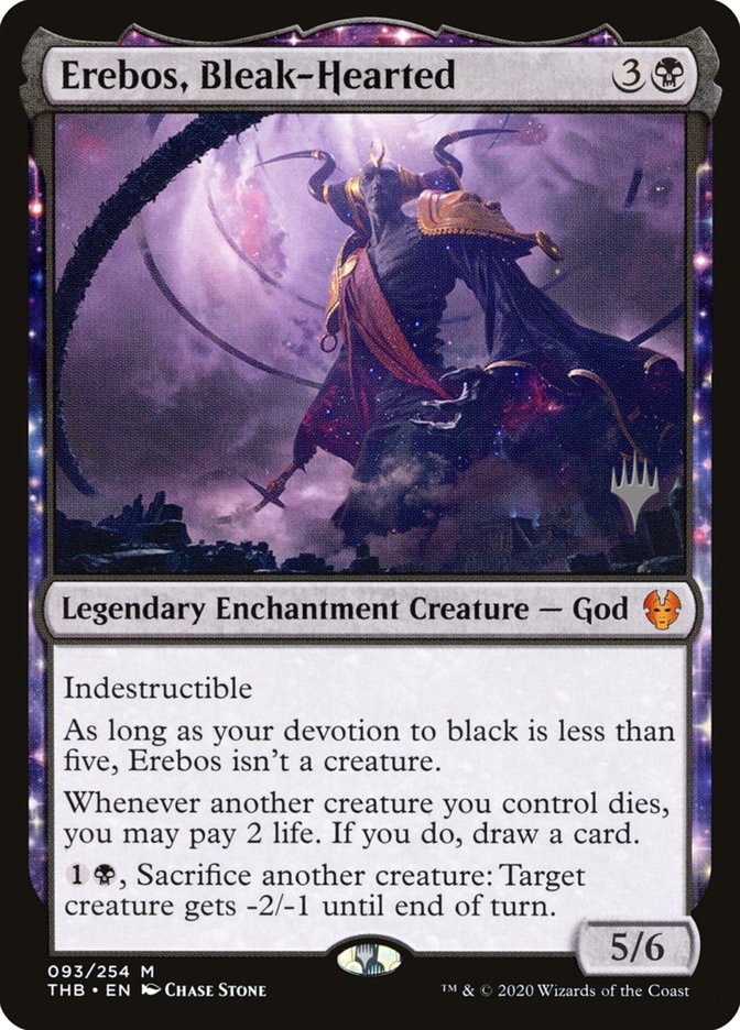 Erebos, Bleak-Hearted (Promo Pack) [Theros Beyond Death Promos] Magic: The Gathering