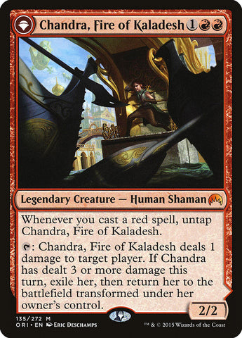 Chandra, Fire of Kaladesh // Chandra, Roaring Flame [Magic Origins] Magic: The Gathering