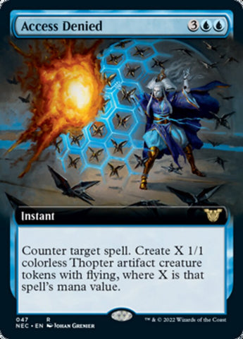 Access Denied (Extended Art) [Kamigawa: Neon Dynasty Commander] Magic: The Gathering