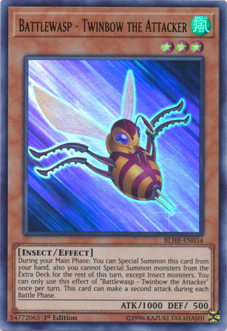 Battlewasp - Twinbow the Attacker [BLHR-EN034] Ultra Rare Yu-Gi-Oh!