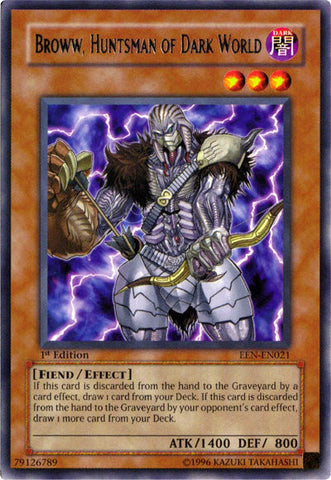 Broww, Huntsman of Dark World [EEN-EN021] Rare Yu-Gi-Oh!
