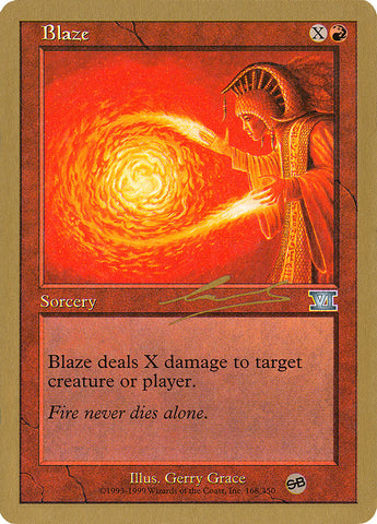 Blaze (Nicolas Labarre) [World Championship Decks 2000] Magic: The Gathering