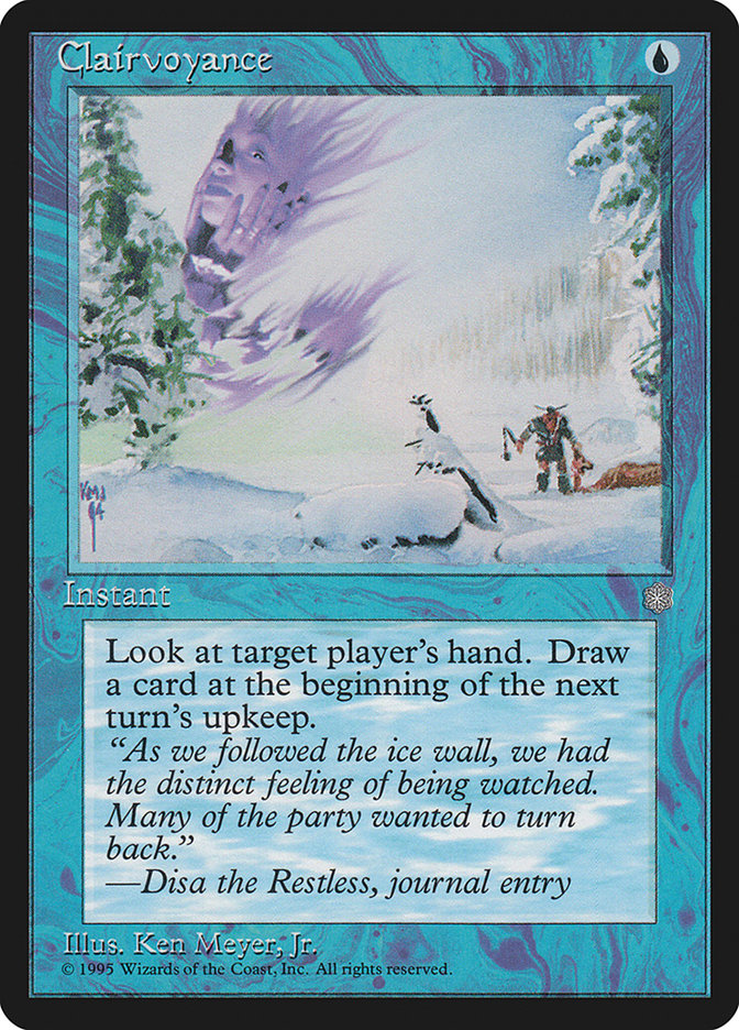 Clairvoyance [Ice Age] Magic: The Gathering