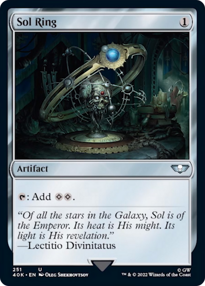 Sol Ring (251) (Surge Foil) [Warhammer 40,000] Magic: The Gathering