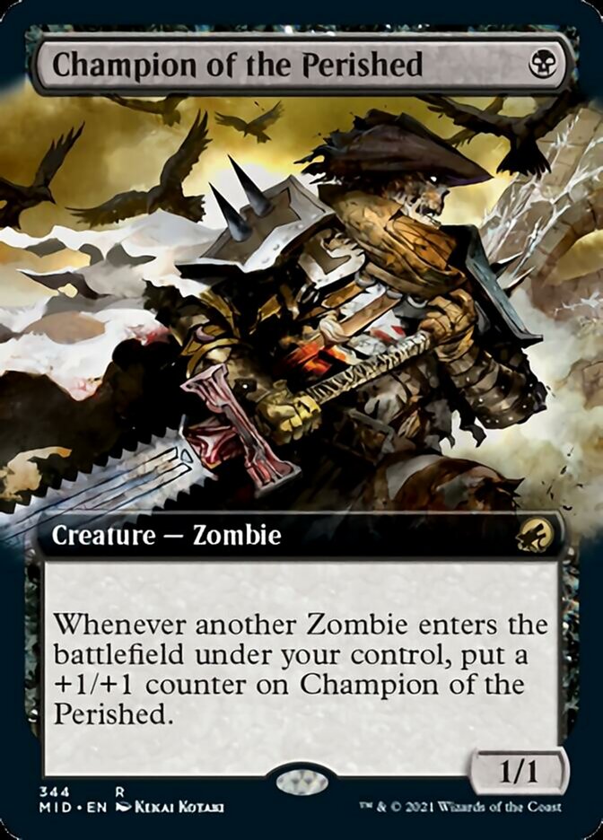 Champion of the Perished (Extended Art) [Innistrad: Midnight Hunt] Magic: The Gathering