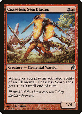 Ceaseless Searblades [Lorwyn] Magic: The Gathering
