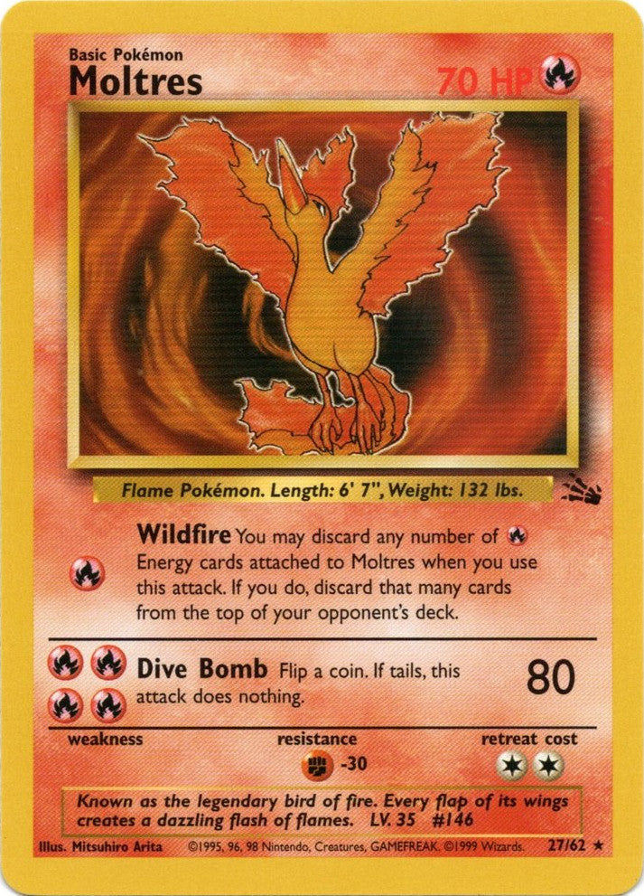 Moltres (27/62) [Fossil Unlimited] Pokémon