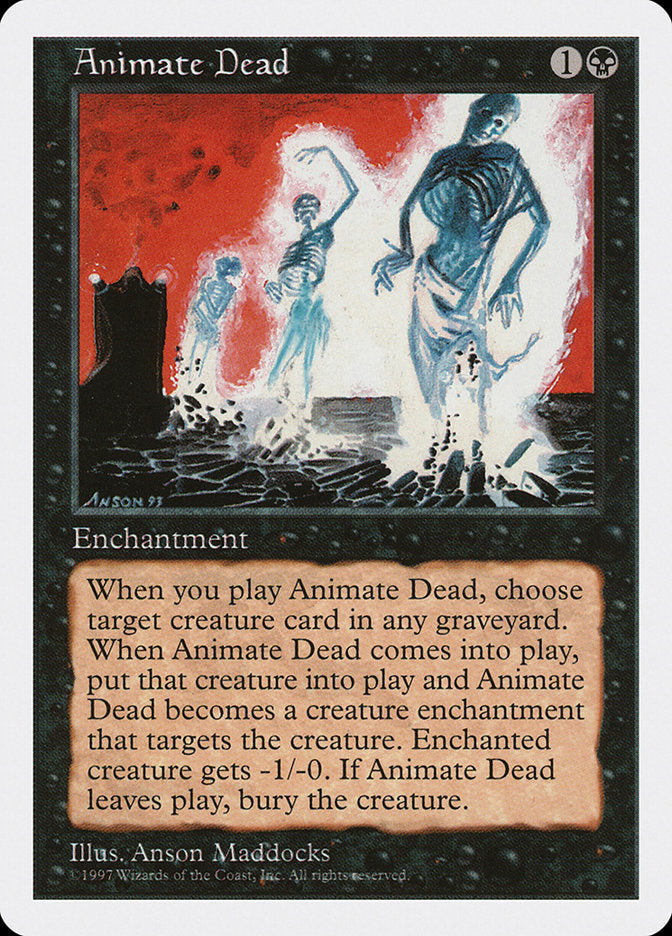 Animate Dead [Fifth Edition] Magic: The Gathering