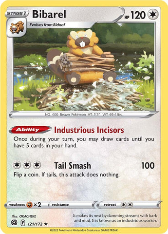 Bibarel (121/172) (Theme Deck Exclusive) [Sword & Shield: Brilliant Stars] Pokémon