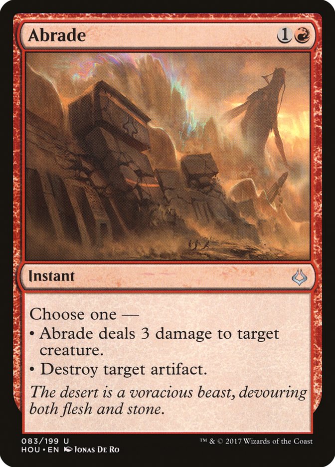 Abrade [Hour of Devastation] Magic: The Gathering
