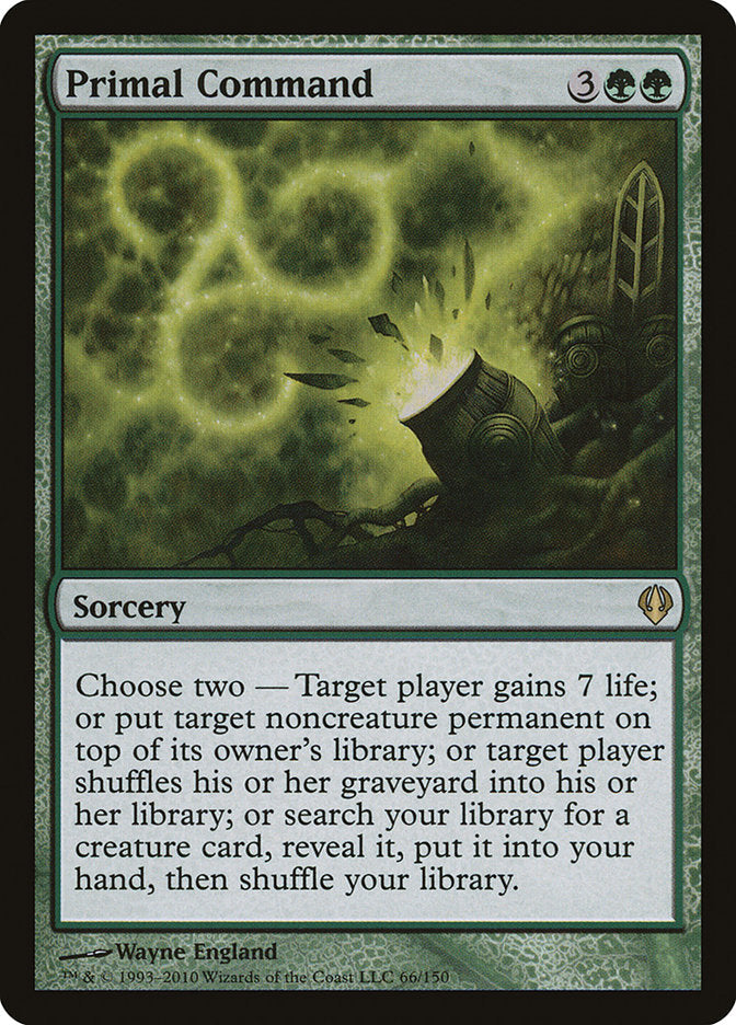 Primal Command [Archenemy] Magic: The Gathering
