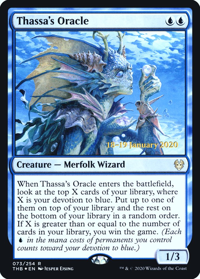 Thassa's Oracle [Theros Beyond Death Prerelease Promos] Magic: The Gathering