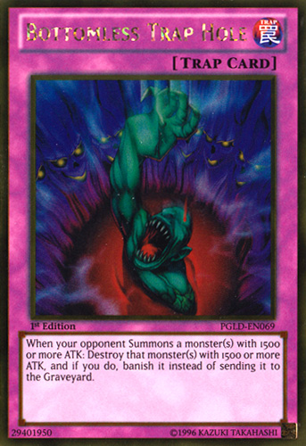 Bottomless Trap Hole [PGLD-EN069] Gold Rare Yu-Gi-Oh!